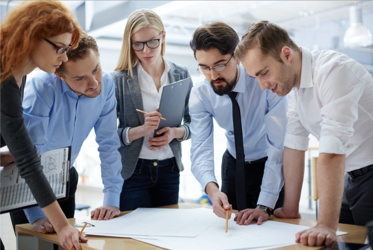 Group of Architects Working